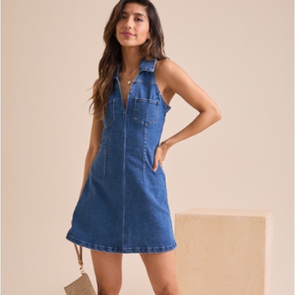 Altar'd State Dresses & Skirts - Altar'd State Blue Denim Dress